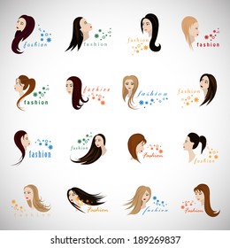 Fashion And Beauty Icons Set - Isolated On White Background - Vector Illustration, Graphic Design Editable For Your Design