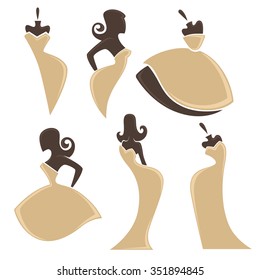 fashion and beauty logo and emblem collection