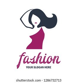 Fashion Beauty Logo Emblems Insignia Text Stock Vector (Royalty Free ...