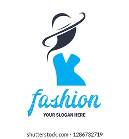 fashion and beauty logo, emblems and insignia with text space for your slogan / tag line. vector illustration
