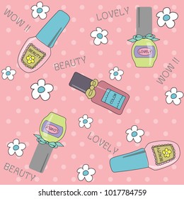 fashion and beauty vector , nail color 