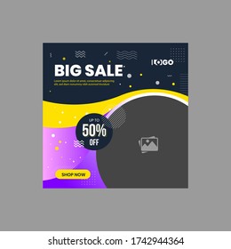 Fashion Big Sale Instagram / Social Media Post Design Template