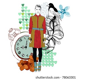 fashion and bird