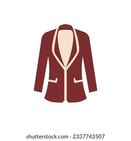 Fashion blazer vector, formal suit illustration design