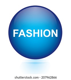 Fashion blue circular button 