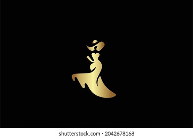 Fashion Boutique  Basic and elegant minimal artistic design initial based Icon logo-vector