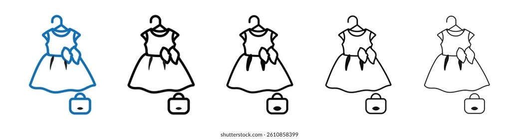 Fashion boutique icon Outline vector logo for web ui