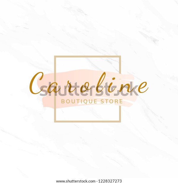 Fashion Boutique Logo Design Vector Stock Vector Royalty Free