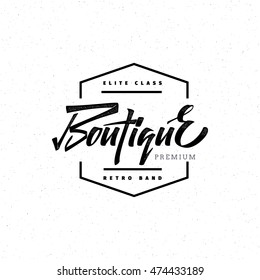 Fashion Boutique Premium - badge, logo, sticker elite class, retro brand for your design