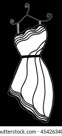 Fashion boutique, stylized doodles, hand drawing