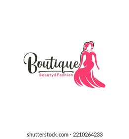 Fashion Boutique Vector Logo Illustration Stock Vector (Royalty Free ...