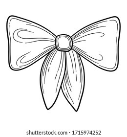 Fashion bow tie icon. Hand drawn illustration of fashion bow tie vector icon for web design