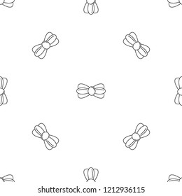 Fashion bow tie pattern seamless vector repeat geometric for any web design