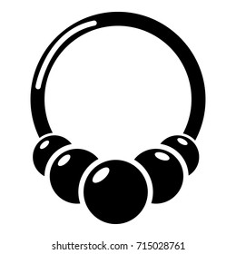 Fashion bracelet icon . Simple illustration of fashion bracelet vector icon for web design isolated on white background