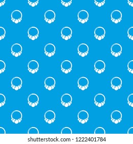 Fashion bracelet pattern vector seamless blue repeat for any use