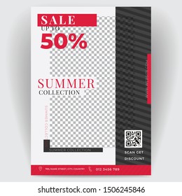 Fashion business flyer brochure creative design. Template cover modern layout, annual report, poster, magazine, pamphlet. For the advertising business company concept. Layout template in A4 size.
