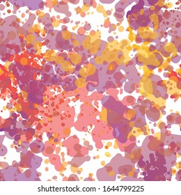 Fashion Camouflage. Fashion Concept. Distress Print. Surface Textile. Ink Stains. Spray Paint. Splash Smudges Artistic Creative Vector illustration. Endless Repeat Abstract Background.
