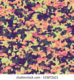 Fashion Camouflage Seamless Background Pattern