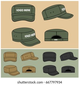 fashion cap vector template