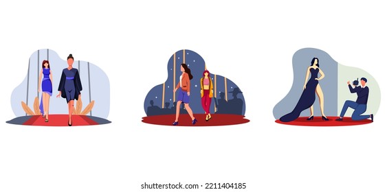 Fashion Catwalk Performance Flat Bundle Design