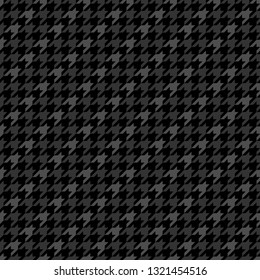 Fashion check pattern in dark grey. Striped houndstooth texture. Tweed wool fabric for coat, skirt, scarf, jacket, or other textile designs for casual clothing.