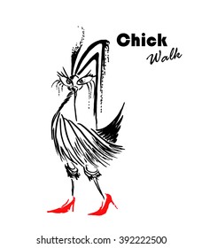 Fashion chick girl.