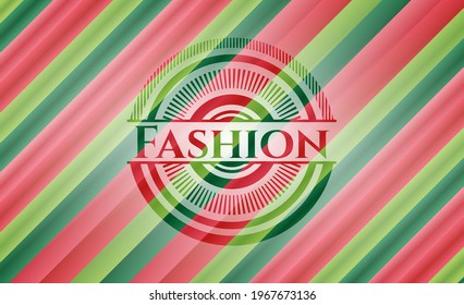 Fashion christmas colors emblem. Vector Illustration. Detailed. 