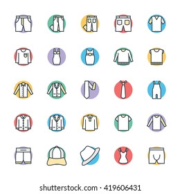Fashion and Clothes Cool Vector Icons 8