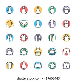 Fashion and Clothes Cool Vector Icons 9