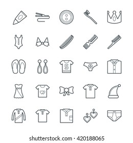 Fashion and Clothes Cool Vector Icons 6