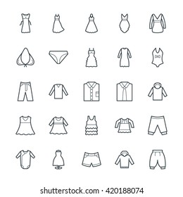 Fashion and Clothes Cool Vector Icons 9