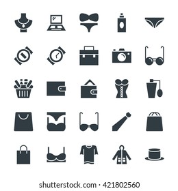 Fashion and Clothes Cool Vector Icons 1
