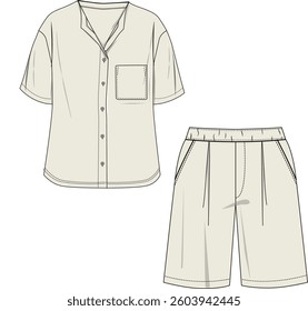 fashion clothes design.women shirt shorts suit design and more