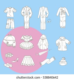 fashion clothes hand vector