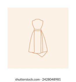 Fashion clothes illustration, clothing item, vector