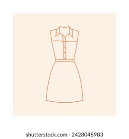 Fashion clothes illustration, clothing item, vector