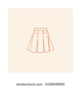 Fashion clothes illustration, clothing item, vector