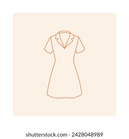 Fashion clothes illustration, clothing item, vector