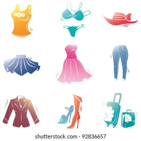 Fashion clothes set.
