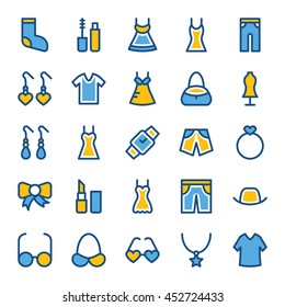 Fashion and Clothes Vector Icons 2