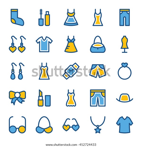 Fashion and Clothes Vector\
Icons 2
