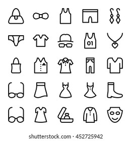 Fashion and Clothes Vector Icons 3