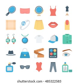 Fashion and Clothes Vector Icons 3