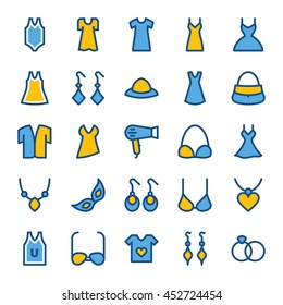 Fashion and Clothes Vector Icons 4