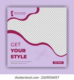 Fashion and Clothing Post template for social media
