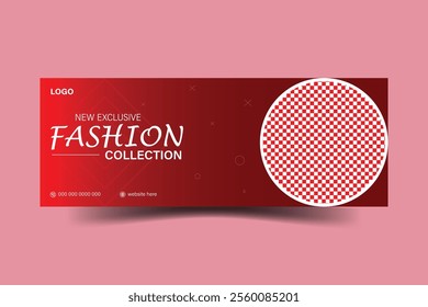 Fashion collection Facebook cover design 