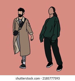 Fashion collection for young people.