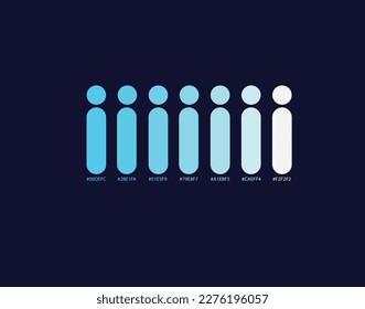 Fashion Color trend . An example of a color palette. Forecast of the future color trend.