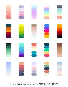 Fashion Color trend set. Color Palette Swatches Vector Design. Forecast of the future color trend. Trendy colors of new season. Vector EPS 10.