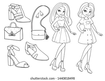 free fashion girl coloring pages